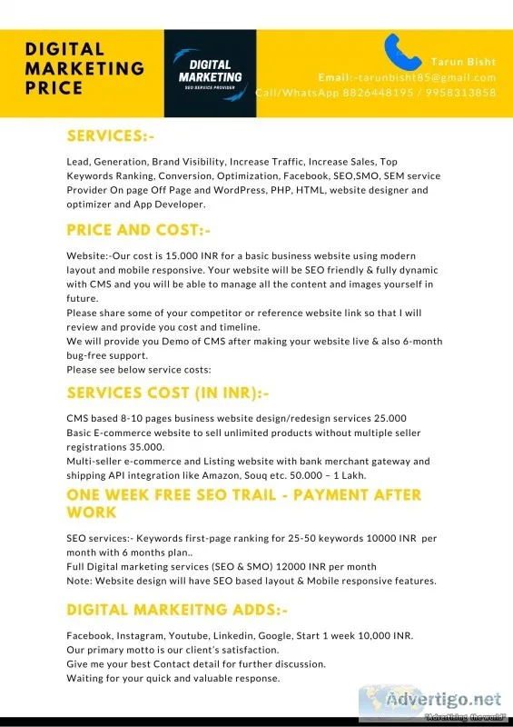 Seo services provider