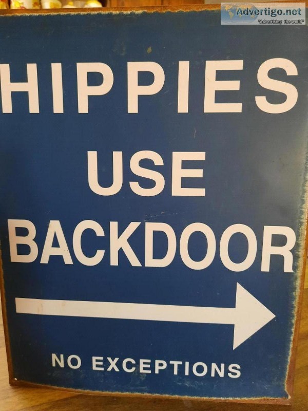Metal sign