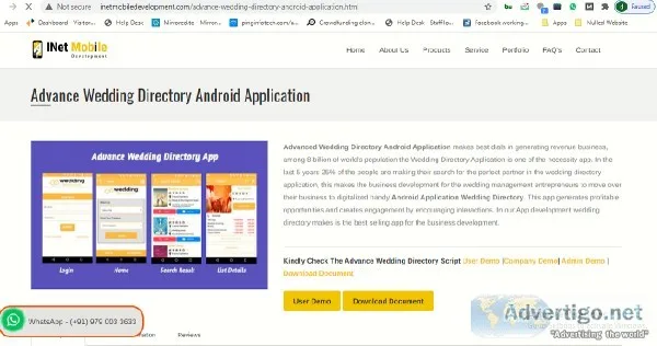 Wedding Directory Android Application developer