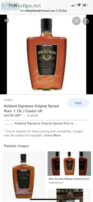 Kirkland Spiced Rum