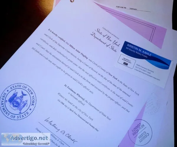 NYC VIETNAMESE AUTHENTICATION and CONSULAR  LEGALIZATION SERVICE