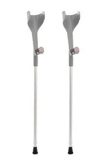 2pcs Adjustable Underarm Crutch Walking Sticks Support Legs with