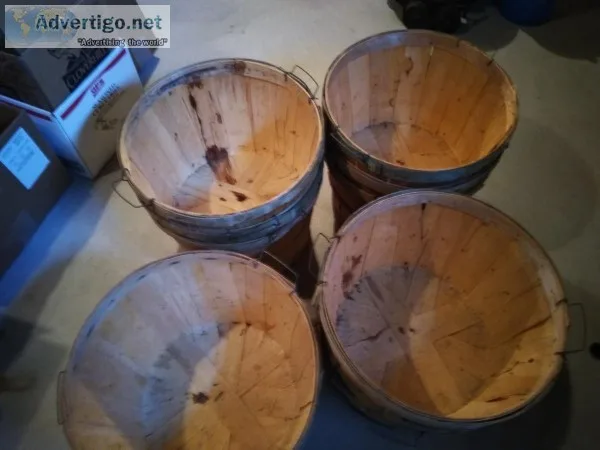 Wood Bushel Baskets
