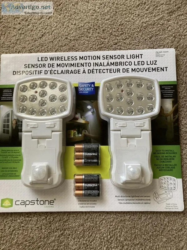 Motion Sensor Light 2-pack - New