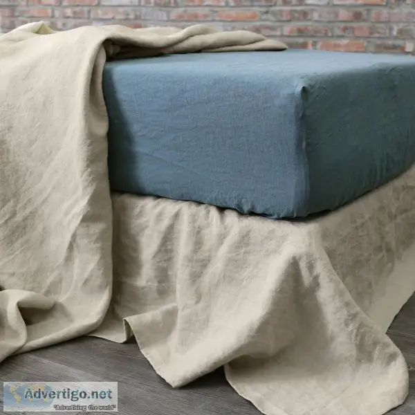 Shop Linen Fitted Sheets Online From Linenshed.com.au