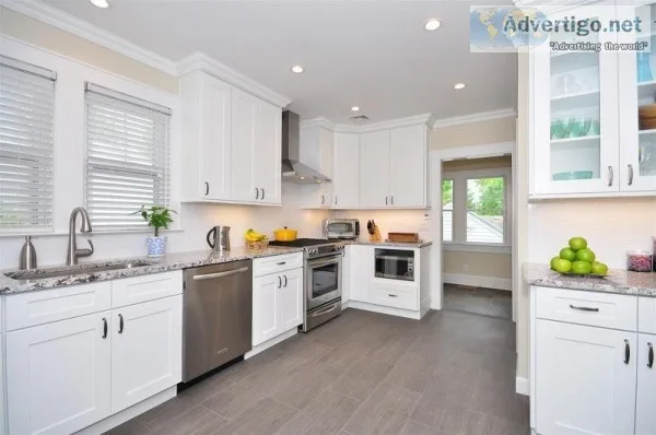 Ice White Shaker Cabinets  StockCabinetExpress