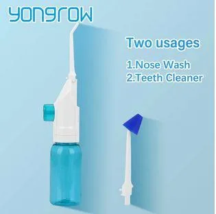 2pcs Portable Nasal Irrigators System Nose Cleaner with Jet Flos