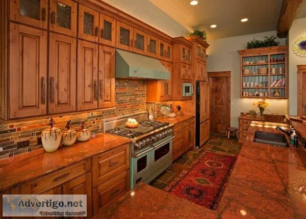 Chocolate Stained Caf&eacute Vienna Cabinets are Ideal for Trans