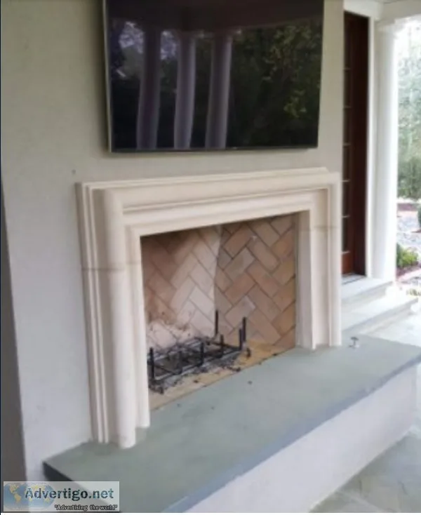Limestone Fireplace Mantel  Limestone Mantels and Kitchen Hoods