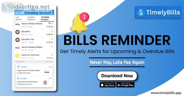 Best app to manage your money - timelybillsapp