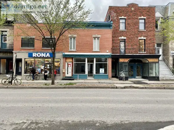 Renovated commercial space for rent in the heart of Plateau-Mont