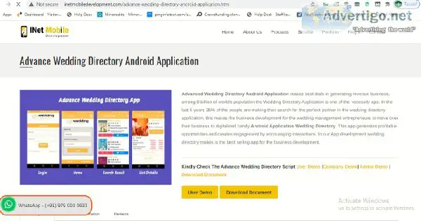 WEDDING DIRECTORY ANDROID APPLICATION DEVELOPER