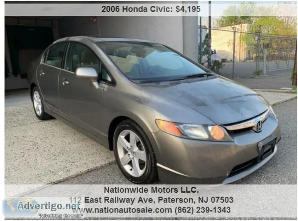2006 Honda Civic EX wNavi 4dr Sedan  4195