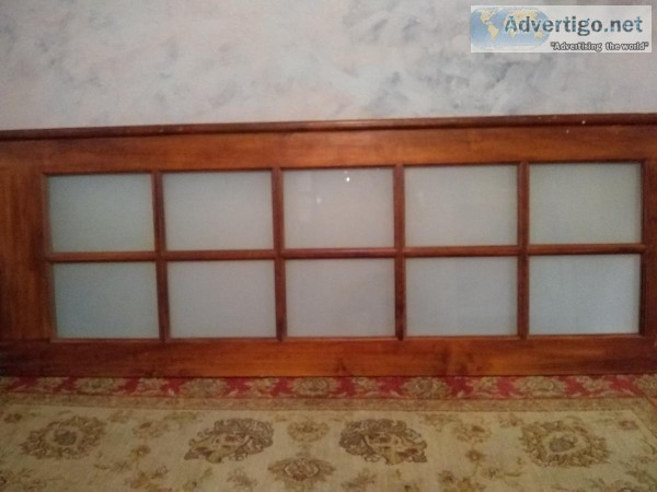 Door with Frosted Glass Panes