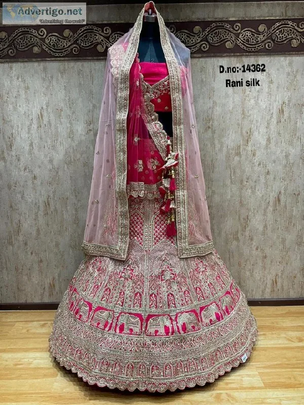 Looking for modern yet traditional arresting Bridal Lehenga in C