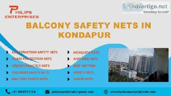 Balcony Safety Nets in Kondapur