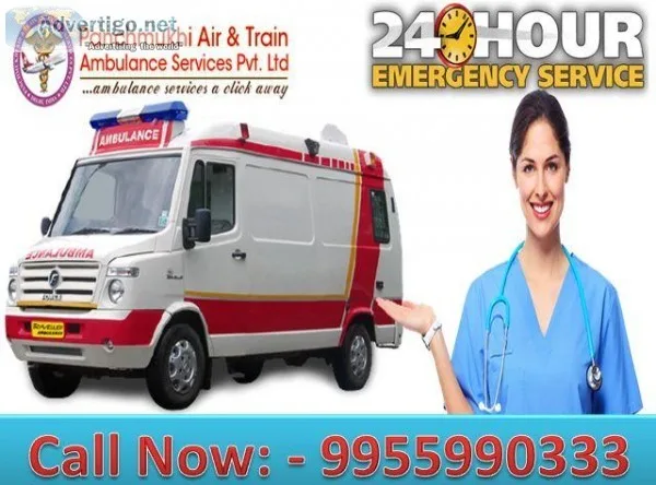 Get Panchmukhi Road Ambulance Service in Kaushambi at the Minimu