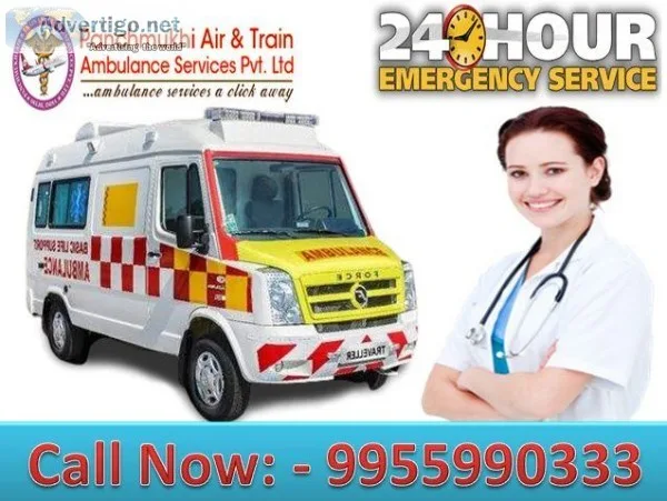 Get Panchmukhi Road Ambulance Service in Kiriti Nagar Delhi for 