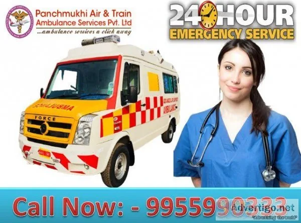 Get Panchmukhi Road Ambulance Service in Khanpur Delhi with Best