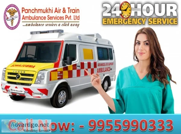 Get Panchmukhi Road Ambulance Service in Karolbagh for Emergency