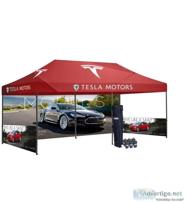 Custom Graphics on E-Z UP Canopies and Accessories