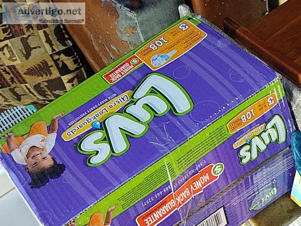 Luvs box-of-diapers-size 3-ultra leakage count 108