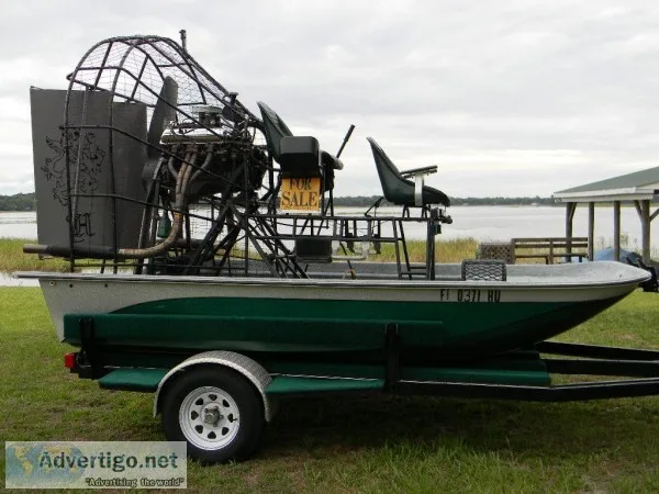 Custom Air Boat and trailer