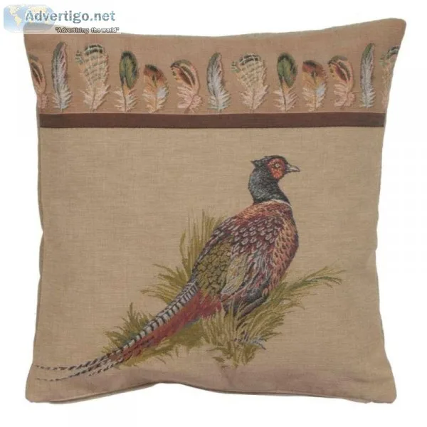 ANIMAL AND WILDLIFE - PHEASANT FRENCH TAPESTRY CUSHION