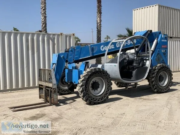2008 GENIE GTH844 ROUGH TERRAIN REACH FORKLIFT 131902213
