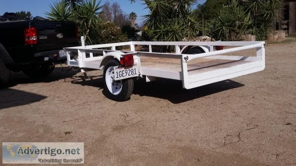 Carson utility trailer 4x8 low deck angle steel