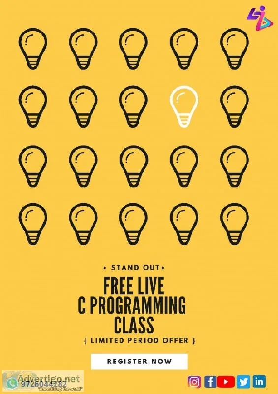 Best C language training in India  Learn C with Free Live Classe