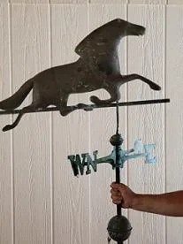 Weathervane-Copper Race Horse