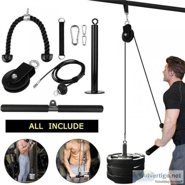 Free Shipping Fitness LAT and Lift Pulley Pull Up System metaout
