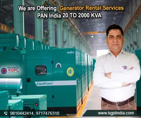 Genrator rental services PAN India