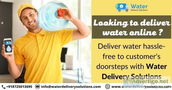 Bottled water delivery software
