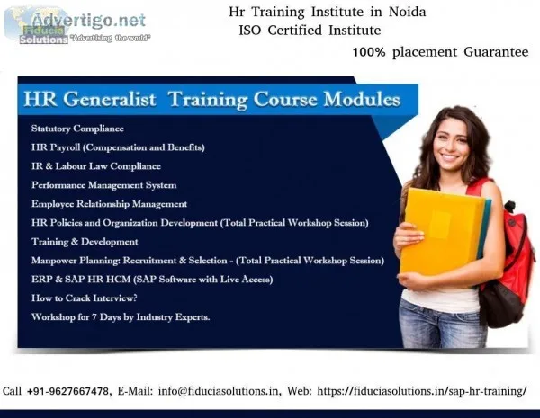Choose the Best HR Generalist Training Institute in Noida