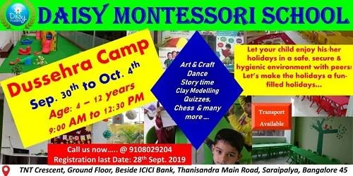 Best Montessori School In Bangalore  Daisy Montessori School