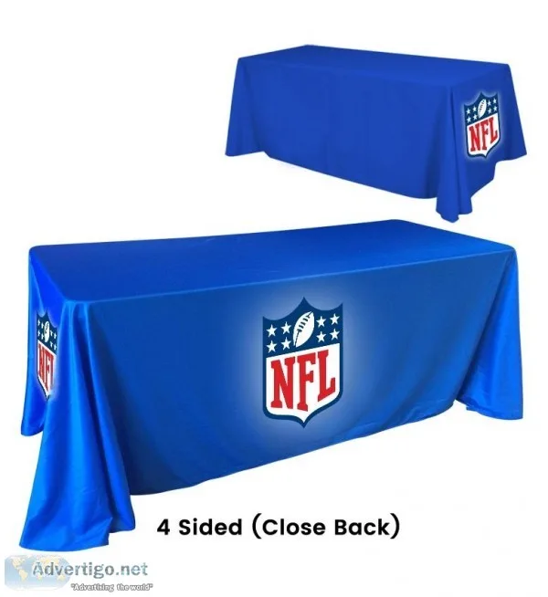 Custom Trade Show Table Runner and Throws For Table Tops