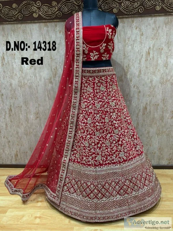 Buying Best Trend Look Bridal Lehenga now in Chandni Chowk.