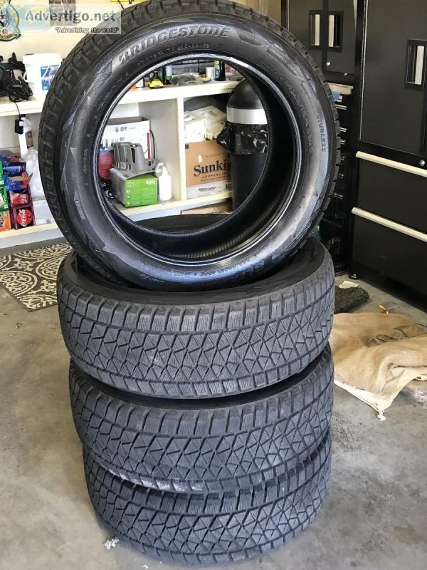 SET OF 4 23555R18 BRIDGESTONE BLIZZAK DM-V2