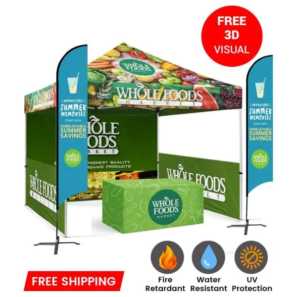 Fully Printed Custom Canopy For Events  Starline Tents.