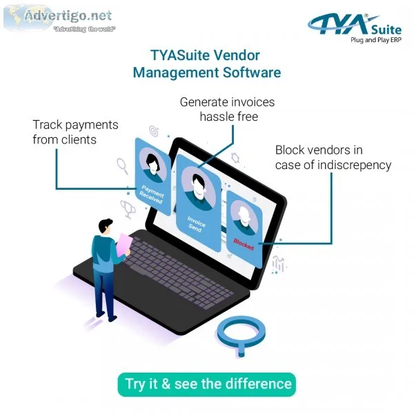 Manage vendors with tyasuite vendor management software