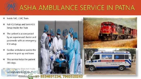 Get a Hospital-like Atmosphere in the Train Ambulance Services i