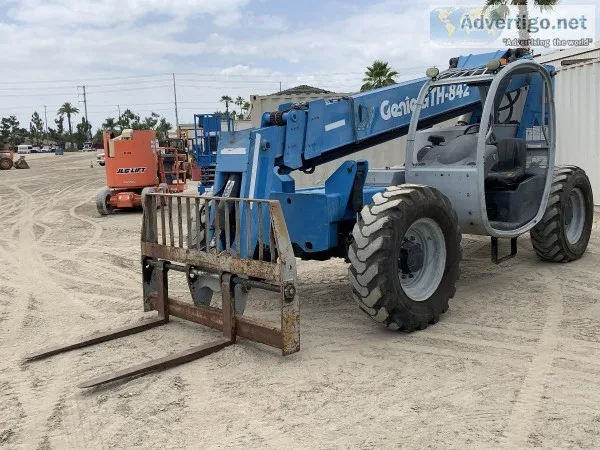2007 GENIE GTH842 ROUGH TERRAIN REACH FORKLIFT 131915213