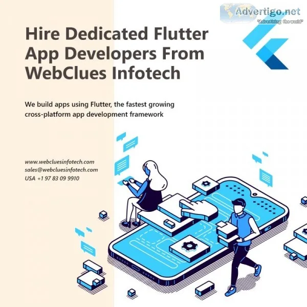 Hire dedicated flutter app developers