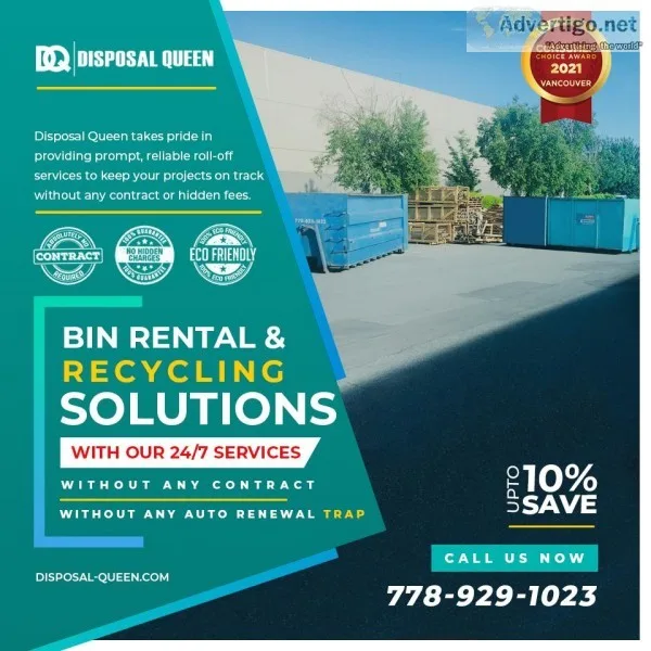 Reliable Bin Rental and Recycling Services Vancouver