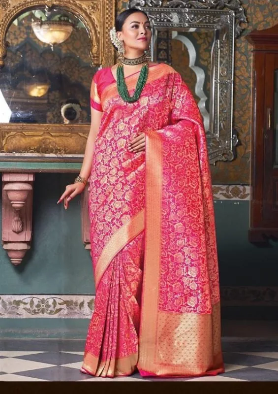 Pink Color Bridal Saree