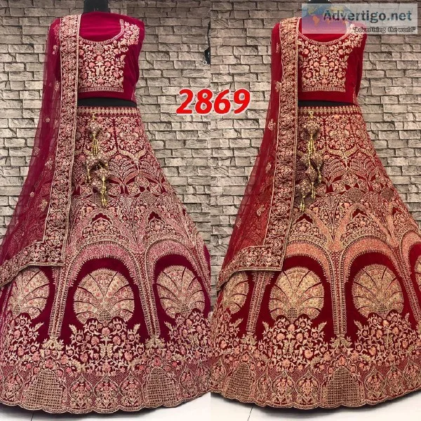 Premium collection of bridal lehengas now available in cheapest 