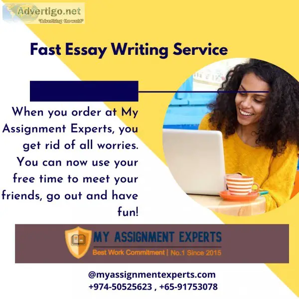 Avail Fast Essay Writing by Professional Essay Writer in Austral