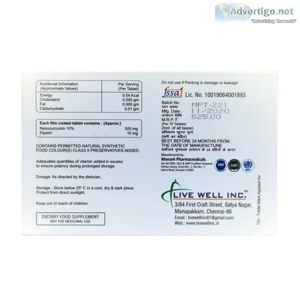 Curculiv tablets | Richesm.com